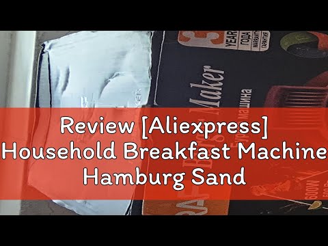 Review [Aliexpress] Household Breakfast Machine Hamburg Sandwich Maker With Egg Cooker Ring Machine