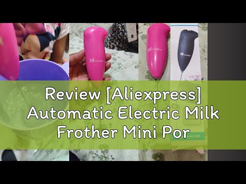 Review [Aliexpress] Automatic Electric Milk Frother Mini Portable Blender Foam Coffee Machine Blend